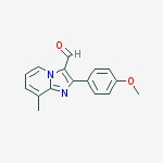 Structure of 2-(4-Methoxy-phenyl)-8-methyl-imidazo[1,2-a]-pyridine-3-carbaldehyde