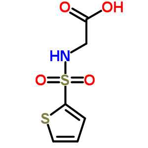 Structure of [(THIEN-2-YLSULFONYL)AMINO]ACETIC ACID