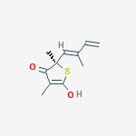 (r-(e))-3,5-dimethyl-4-hydroxy-5-(2-methyl-1,3-butadienyl)-2(5h)-thiophenone结构式