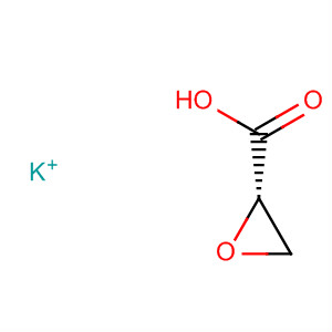 Structure of Oxiranecarboxylic acid, potassium salt, (2S)-