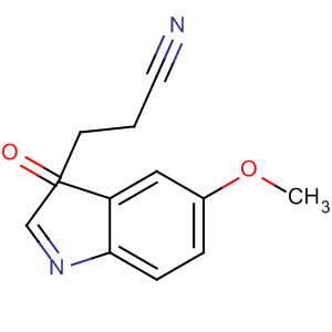 Structure of 3-(5-METHOXY-1H-INDOL-3-YL)-3-OXOPROPANENITRILE
