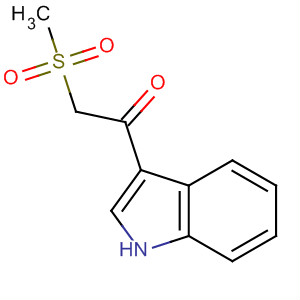 Structure of 1-(1H-indol-3-yl)-2-(methylsulfonyl)ethanone