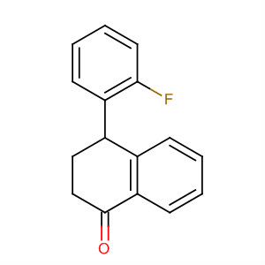 Structure of 4-(2-fluorophenyl)-3,4-dihydronaphthalen-1-(2H)-one