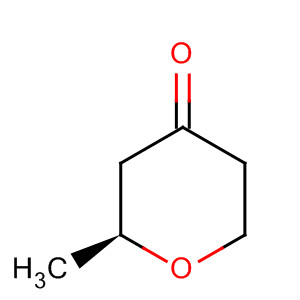 Structure of 4H-Pyran-4-one, tetrahydro-2-methyl-, (S)-