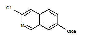 Structure of 3-CHLORO-7-METHOXYISOQUINOLINE