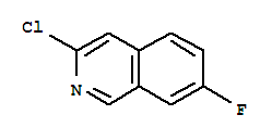 Structure of 3-CHLORO-7-FLUOROISOQUINOLINE