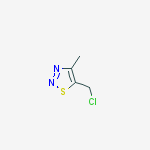 Structure of 5-(CHLOROMETHYL)-4-METHYL-1,2,3-THIADIAZOLE