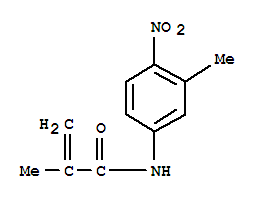 2-Propenamide,2-methyl-N-(3-methyl-4-nitrophenyl)-结构式