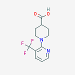 Structure of 4-Piperidinecarboxylic acid, 1-[3-(trifluoromethyl)-2-pyridinyl]-