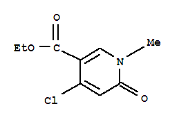 Structure of 4-CHLORO-1-METHYL-6-OXO-1,6-DIHYDRO-PYRIDINE-3-CARBOXYLIC ACID ETHYL ESTER