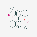 Structure of (S)-(+)-5,5',6,6',7,7',8,8'-Octahydro-3,3'-di-t-butyl-1,1'-bi-2-naphthol,dipotassium salt