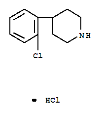 4-(2-氯苯基)哌啶盐酸盐结构式