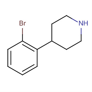 Structure of Piperidine, 4-(2-bromophenyl)-