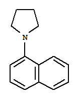 Structure of 1-(1-NAPHTHYL)PYRROLIDINE