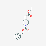 Structure of Benzyl 4-(2-ethoxy-2-oxoethylidene)piperidine-1-carboxylate