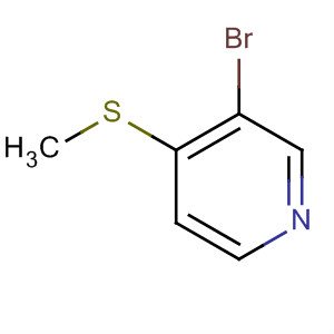Structure of Pyridine, 3-bromo-4-(methylthio)-
