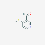 Structure of 3-PYRIDINECARBOXALDEHYDE,4-(METHYLTHIO)-