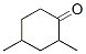 Chemical structure of 2,4-dimethylcyclohexan-1-one