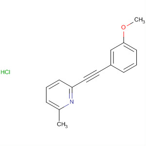 Structure of 2-Methyl-6-(phenylethynyl)pyridine, Hydrochloride