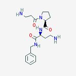 Structure of (2s)-n-[(2s)-4-amino-1-(benzylamino)-1-oxobutan-2-yl]-1-(3-aminopropanoyl)pyrrolidine-2-carboxamide