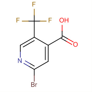 Structure of 4-Pyridinecarboxylic acid, 2-bromo-5-(trifluoromethyl)-