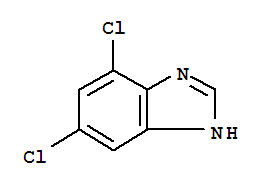 1H-Benzimidazole,5,7-dichloro-结构式