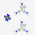 Structure of 2(C33H40N3).Fe(CN)6.2Cu