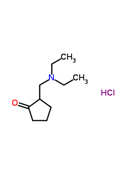 Structure of 2-[(DIETHYLAMINO)METHYL]CYCLOPENTANONE HYDROCHLORIDE