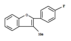 Benzofuran,2-(4-fluorophenyl)-3-methyl-结构式