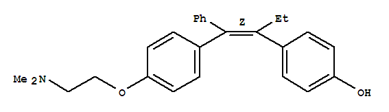 Structure of 4-[(1Z)-1-[[4-[2-(Dimethylamino)ethoxy]phenyl]phenylmethylene]propyl]phenol