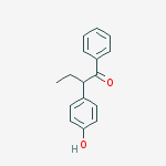Structure of 2-(4-HYDROXYPHENYL)-1-PHENYL-1-BUTANONE