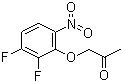 Structure of 2-Acetonyloxy-3,4-difluoro nitrobenzene