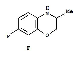 Structure of 7,8-DIFLUORO-2,3-DIHYDRO-3-METHYL-4H-BENZOXAZINE