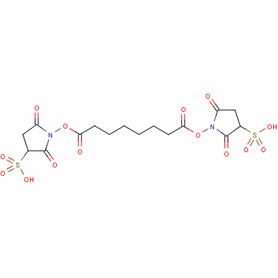 Structure of Suberate Bis(sulfosuccinimidyl) Sodium Salt