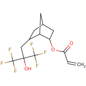 Structure of 2-Propenoic acid,6-[3,3,3-trifluoro-2-hydroxy-2-(trifluoromethyl)propyl]bicyclo[2.2.1]hept-2-yl ester
