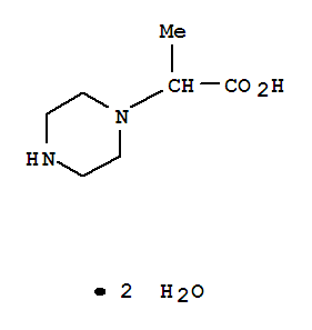 Structure of 2-(PIPERAZIN-1-YL)PROPIONIC ACID 2H2O
