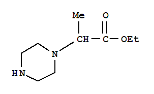 Structure of RAC 2-(PIPERAZIN-1-YL)-PROPIONIC ACID ETHYL ESTER