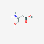 Butanoic acid, 3-amino-4-methoxy-结构式