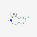 Structure of 2H-3-Benzazepin-2-one, 8-chloro-1,3,4,5-tetrahydro-1-methyl-