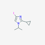 1H-Imidazole, 2-cyclopropyl-4-iodo-1-(1-methylethyl)-结构式