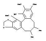 Benzo[3,4]cycloocta[1,2-f][1,3]benzodioxol-1-ol,5,6,7,8-tetrahydro-2,3,13-trimethoxy-6,7-dimethyl-, stereoisomer结构式