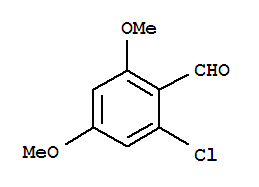Structure of 2-CHLORO-4,6-DIMEHOXYBENZALDEHYDE