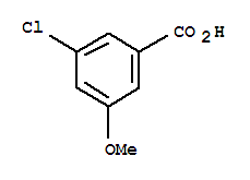 3-氯-5-甲氧基-苯甲 酸结构式