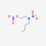 N-Butyl-N-(2-nitroxyethyl)nitramine结构式