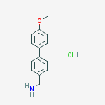 C-(4-METHOXY-BIPHENYL-4-YL)-METHYLAMINE HYDROCHLORIDE结构式