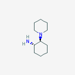 Structure of Cyclohexanamine, 2-(1-piperidinyl)-, (1S,2S)-