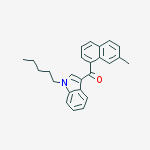 Structure of Methanone, (7-methyl-1-naphthalenyl)(1-pentyl-1H-indol-3-yl)-