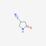 3-Pyrrolidinecarbonitrile, 5-oxo-结构式