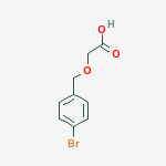 Chemical structure of ((4-bromobenzyl)oxy)acetic acid