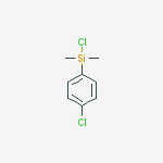 Structure of Silane, chloro(4-chlorophenyl)dimethyl-